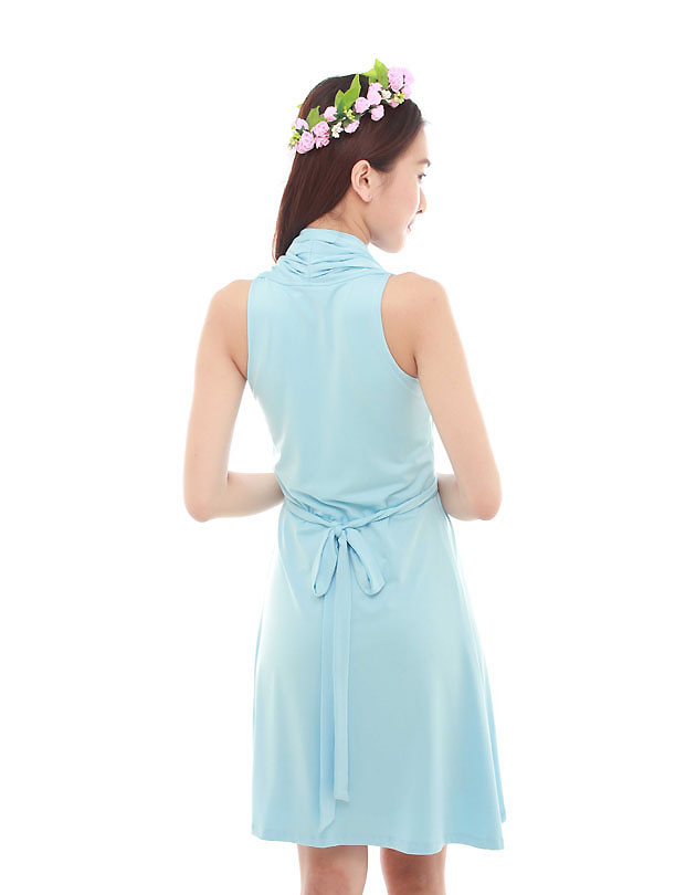 Marilyn Dress in Pastel Blue